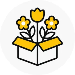 Flowerbox zabezpieczony do transportu z systemem nawadniania