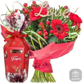 Bukiet My Love z pralinami Fiore