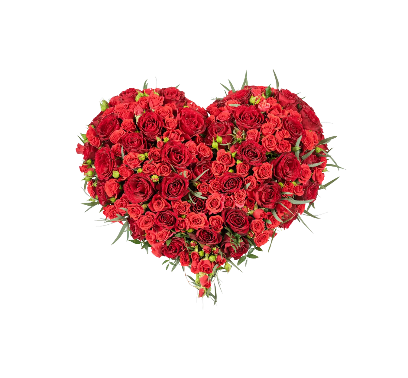 Funeral Heart Red  with Ribbon 248042