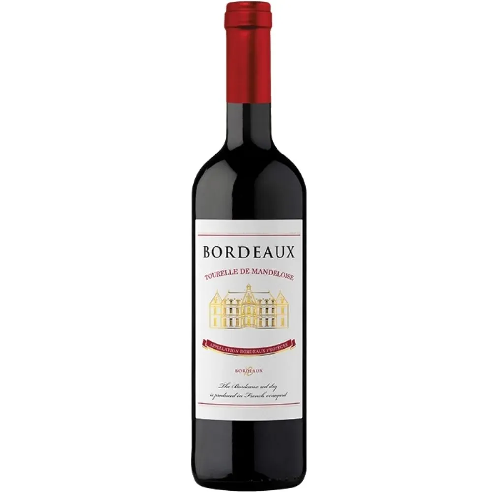 Wino czerwone Bordeaux wytrawne 13% (750ml)