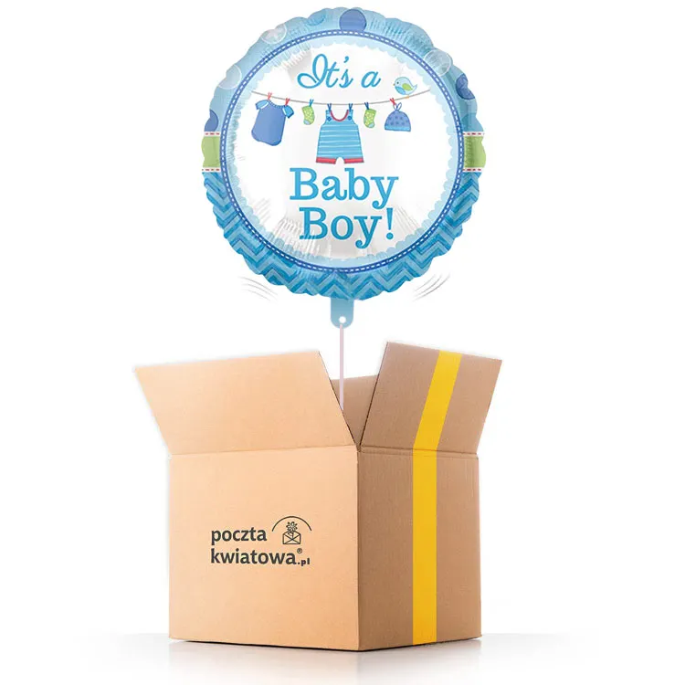 Baby boy - balon z helem