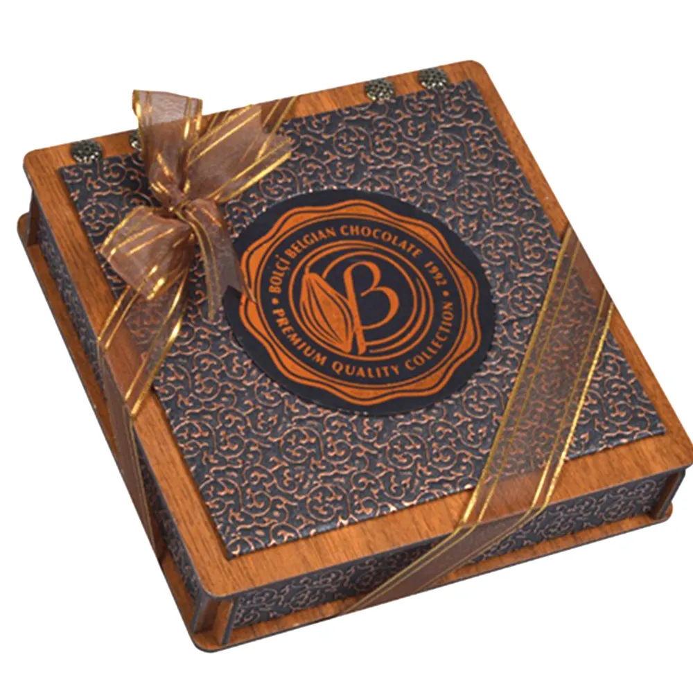 Bolci Wood & Leather Bronze Box (130g)