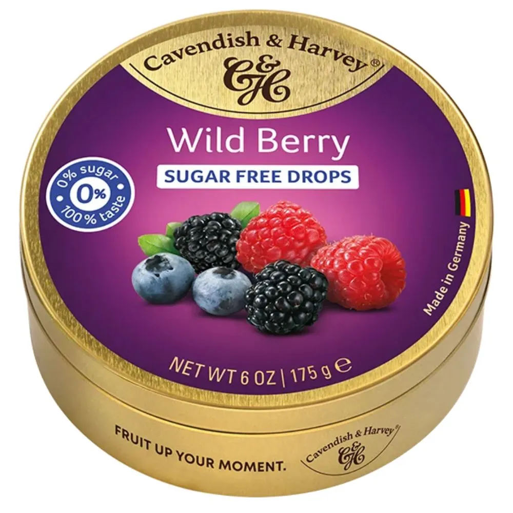 Cukierki Cavendish & Harvey sugarfree wild berry (175g)