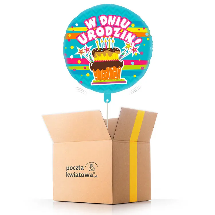 On the day of the birthday - cake - balloon with helium