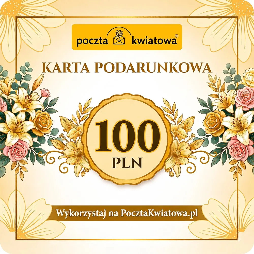 Karta Podarunkowa 100 zł - Poczta Kwiatowa® 